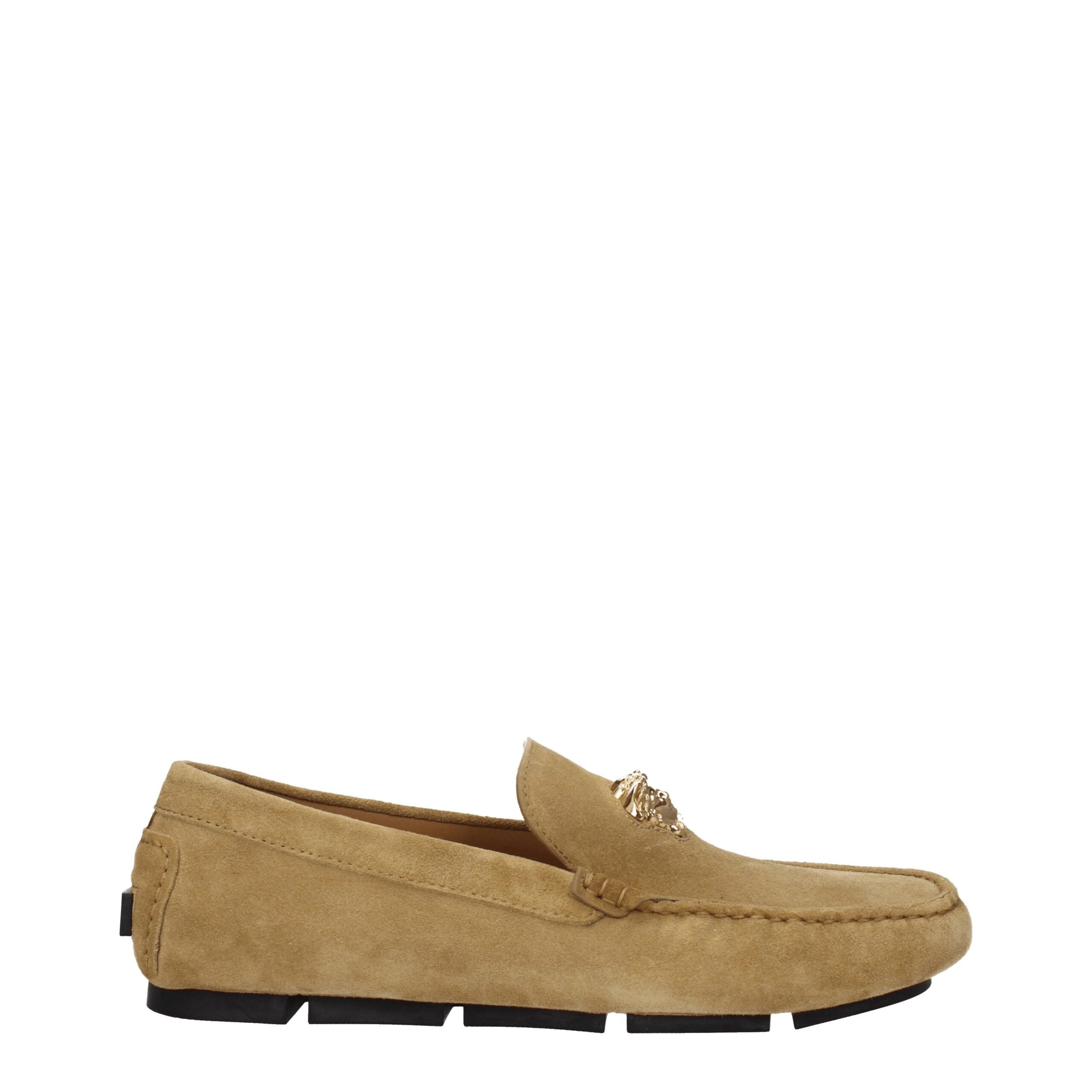 Versace Beige Leather Loafer